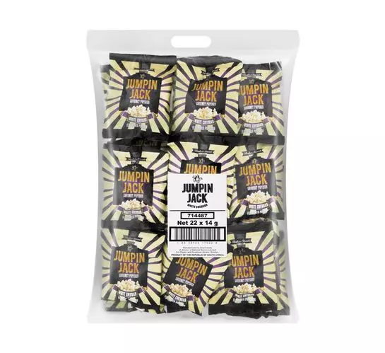 Jumping Jack Popcorn White Cheddar (22x14g) Jumping Jack Popcorn White Cheddar (22x14g)