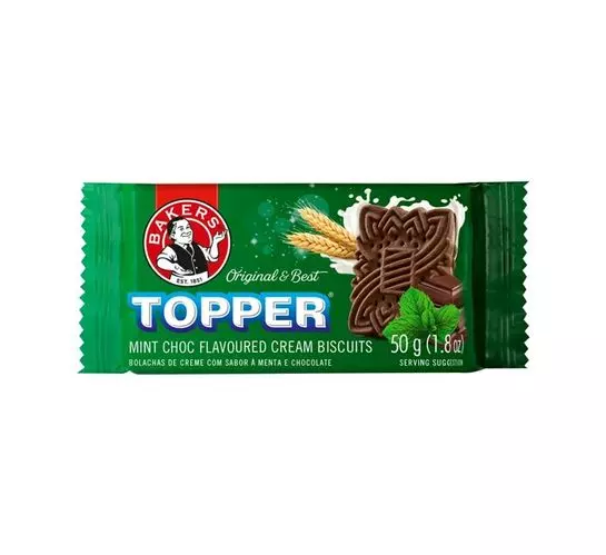 Bakers Topper Biscuits Mint Choc (16x50g)