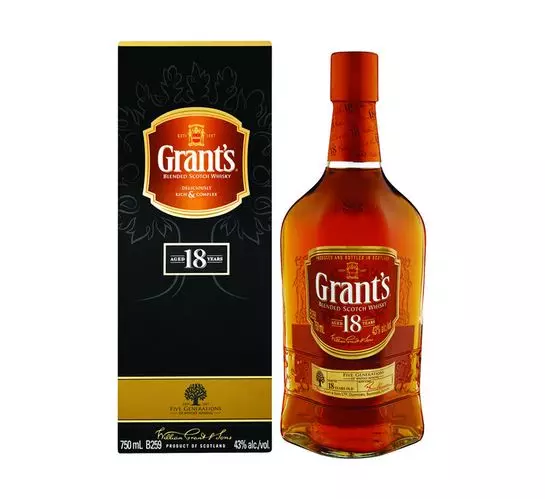 Grants 18 YO Blended Scotch Whisky (1x750ml)