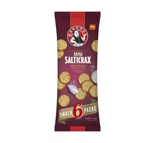 Bakers Mini Salticrax Roasted Onion (1x198g)