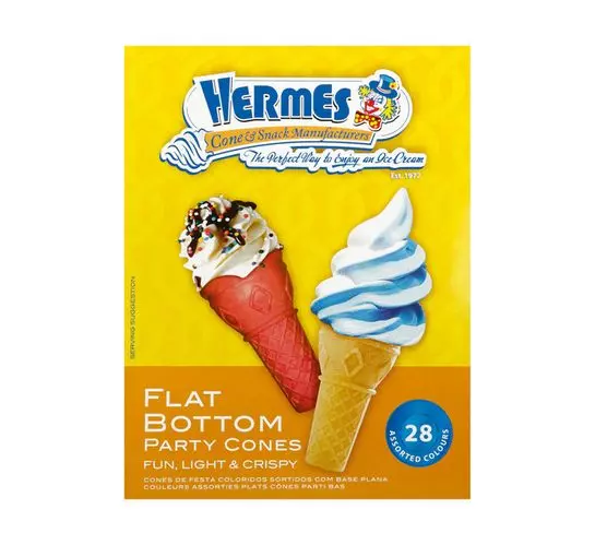 Hermes Flat Bottom Party Cones (1x28's) Hermes Flat Bottom Party Cones (1x28's)
