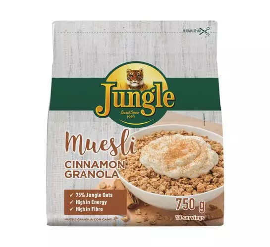 Jungle Muesli Granola And Cinnamon (1x750g)