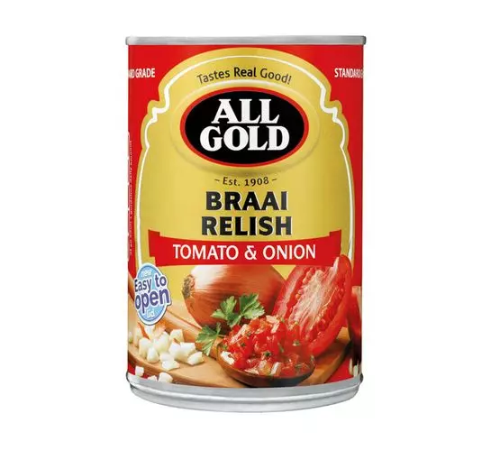 All Gold Braai Relish Tomato and Onion (1x410g)