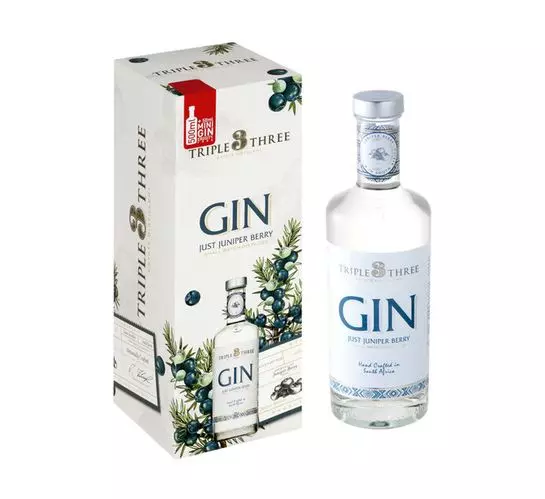 Triple 3 Triple 3 Just Juniper Berry Gin plus 50ml Citrus Gift Pack (1x550ml) Triple 3 Triple 3 Just Juniper Berry Gin plus 50ml Citrus Gift Pack (1x550ml)