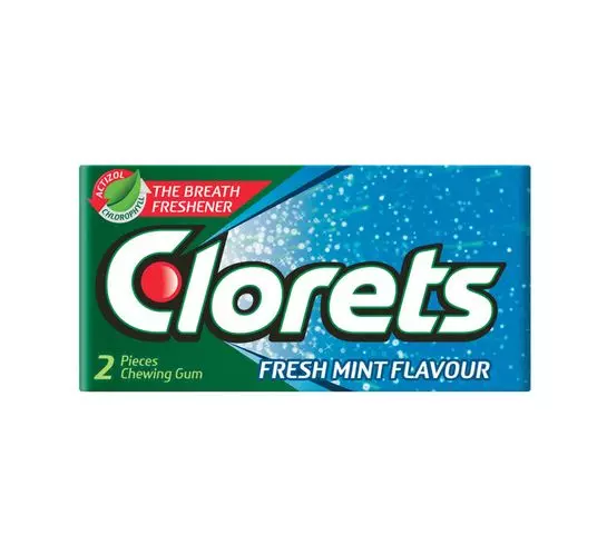 Clorets Gum 2 piece Fresh Mint (1x60's) Clorets Gum 2 piece Fresh Mint (1x60's)