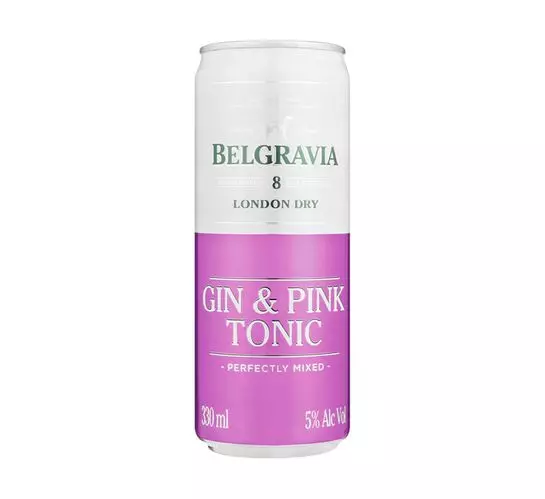 Belgravia Gin and Pink Tonic (6x330ml)