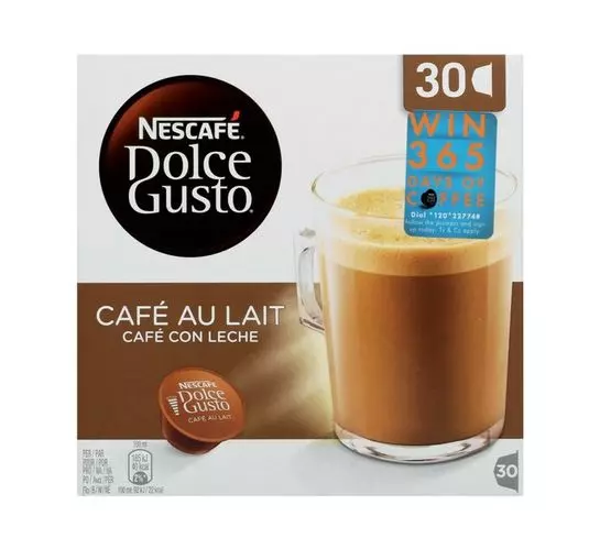 Nescafé Dolce Gusto Capsules Cafe Aulait (1x300-349g)