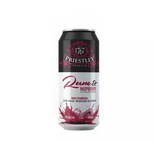 Priestley Rum & Raspberry RTDs (4 x (6x440ml)) Priestley Rum & Raspberry RTDs (4 x (6x440ml))