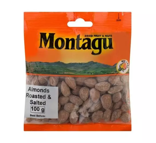 Montagu Almonds Roasted & Salted (100g)