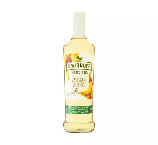 Smirnoff Infused With Pineapple,Cranberry And Lime (12x750ml)