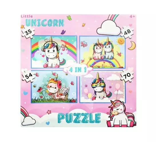 Unicorn 4 in1 Puzzle