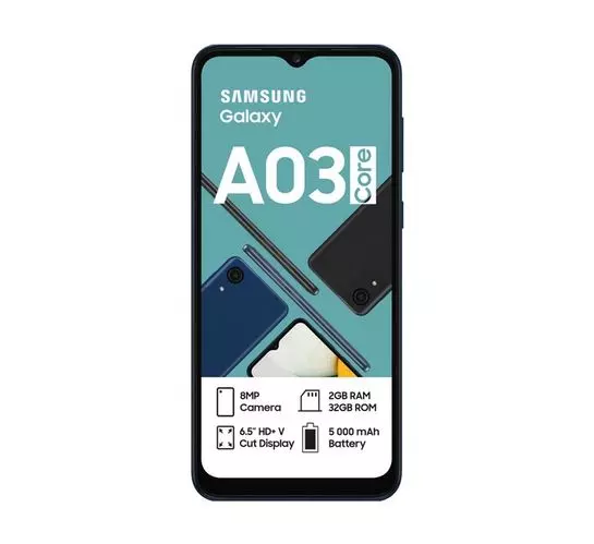Samsung 32GB Galaxy A03 Core Dual Sim Network Lock Blue