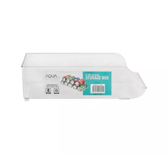 Aqua 14 x 35 x 10cm Acrylic Fridge Bottle Holder Aqua 14 x 35 x 10cm Acrylic Fridge Bottle Holder