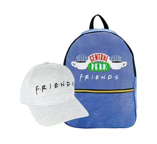 Friends Denim Backpack With Cap