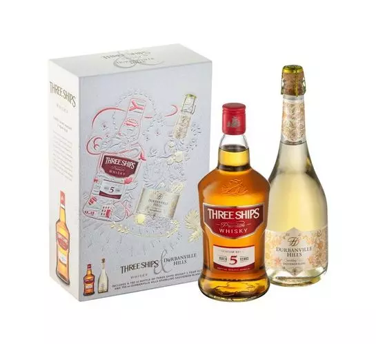 Three Ships 5YO Brandy with Durbanville Hills Sauv/Blanc Combo Pack (1 x 750ml)