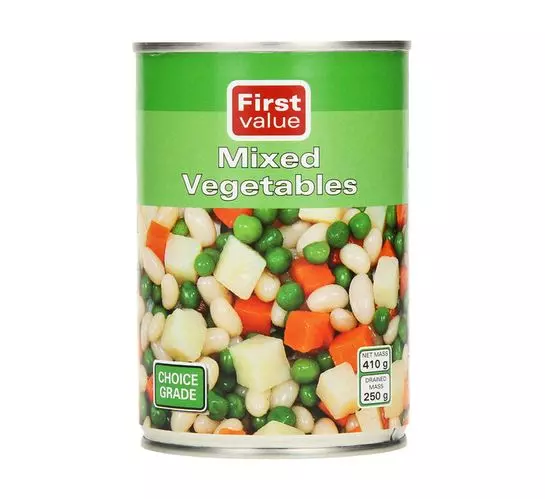 First Value Mixed Vegetable (12x410g) First Value Mixed Vegetable (12x410g)