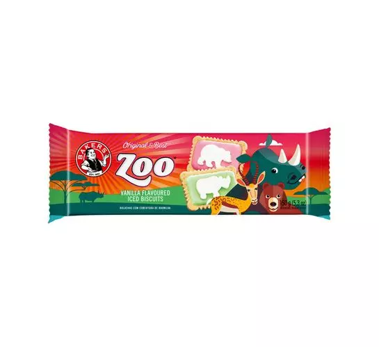 Bakers Iced Zoo Biscuits (12x150g)