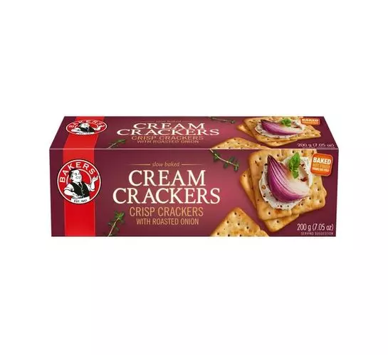Bakers Salticrax Crackers Roasted Onion (1x200g)