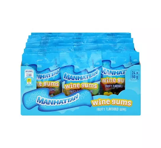 Manhattan Mini Prepacks Mini Wine Gums (24x50g)