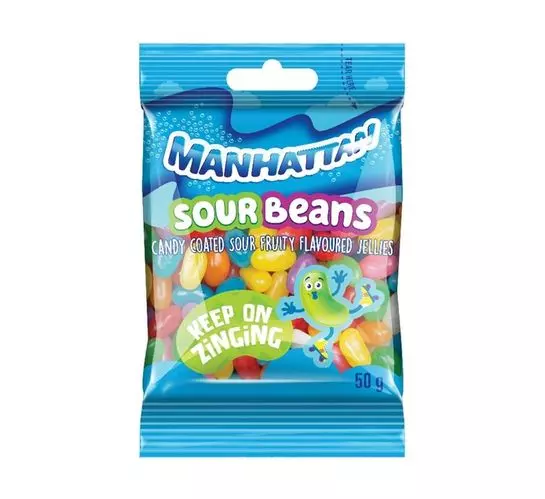 Manhattan Mini Prepacks Sour (24x50g) Manhattan Mini Prepacks Sour (24x50g)
