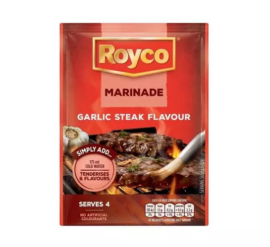 Royco Packet Marinade Garlic Steak (1x40g) Royco Packet Marinade Garlic Steak (1x40g)