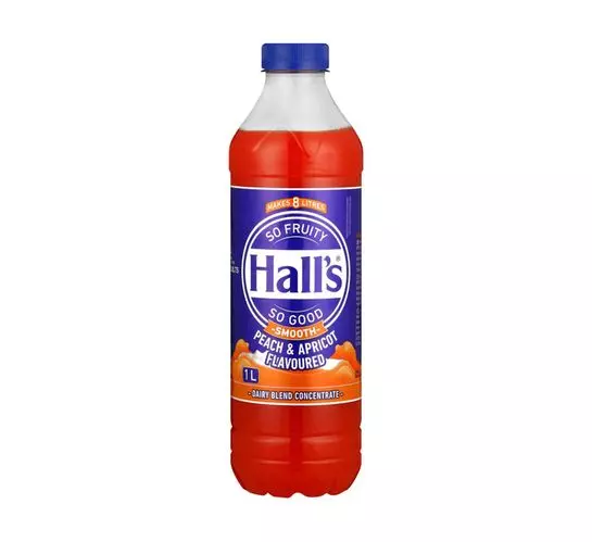 Halls Fruit Blend Peach & Apricot (1x1L) Halls Fruit Blend Peach & Apricot (1x1L)