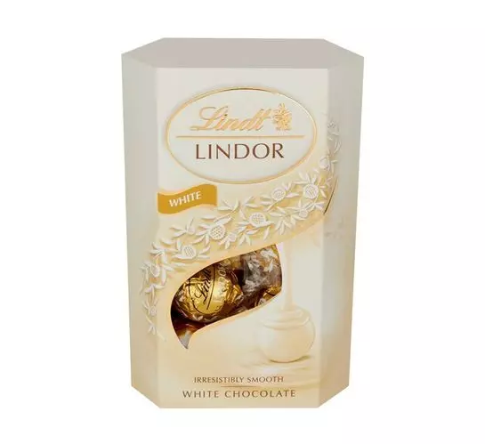 Lindt Cornet Truffles Box Chocolates White (1x200g) Lindt Cornet Truffles Box Chocolates White (1x200g)
