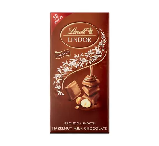 Lindt Lindor Chocolate Slab Hazelnut (1x100g)
