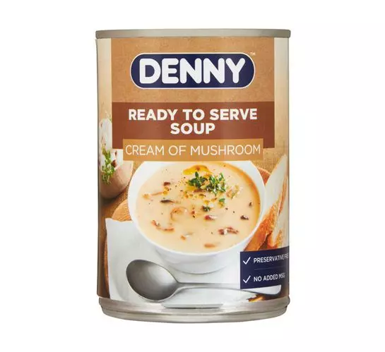 Denny Heat And Serve Soups Cream Of Mushroom (1x400g)