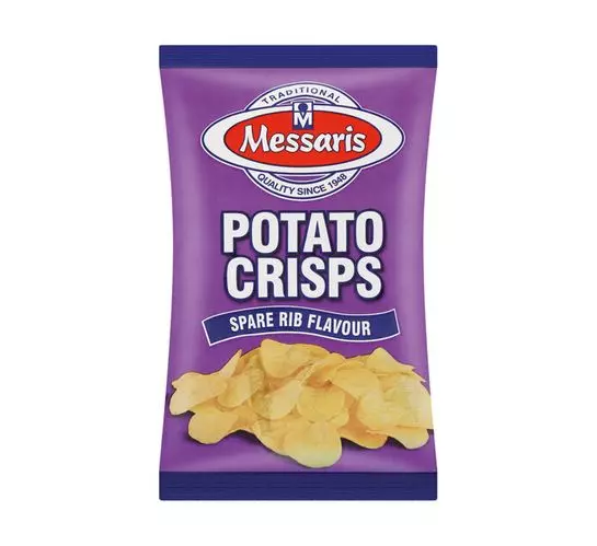 Messaris Potato Chips Spare Rib (12x125g)