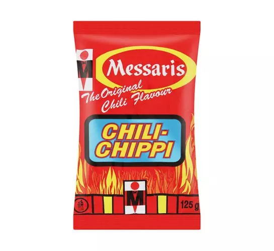 Messaris Potato Chips Chilli Chippi (12x125g) Messaris Potato Chips Chilli Chippi (12x125g)