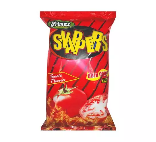 Frimax Snapper Corn Chips Tomato (1x150g) Frimax Snapper Corn Chips Tomato (1x150g)