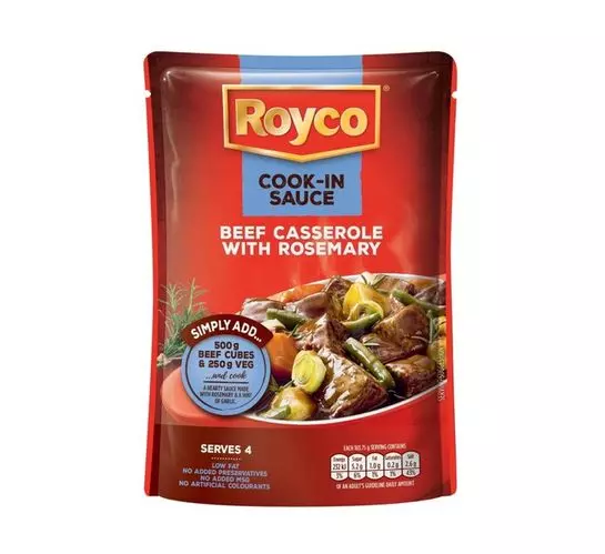 Royco Cook in Sauce Beef Casserole with Rosemary (1x415g) Royco Cook in Sauce Beef Casserole with Rosemary (1x415g)