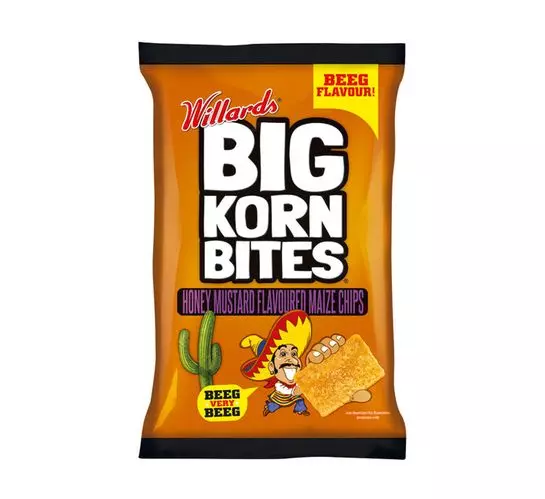Willards Big Korn Bites Hone Mustard (1x120g)