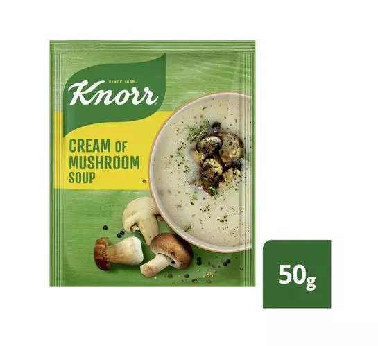 Knorr Packet Soup Cream Of Mushroom (10x50g) Knorr Packet Soup Cream Of Mushroom (10x50g)
