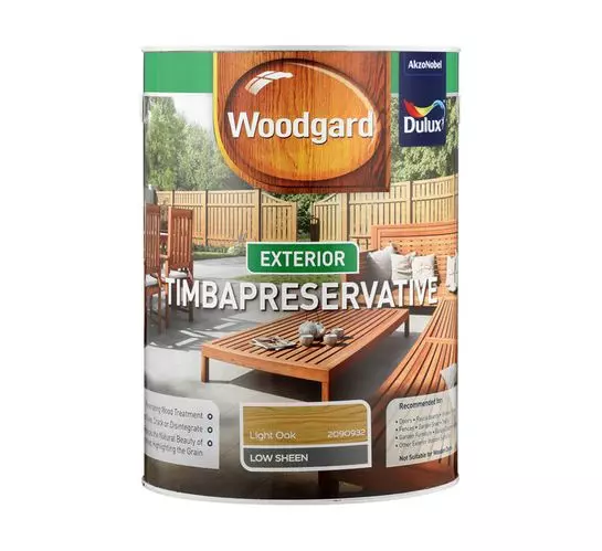 Dulux 5 l Woodgard Timbapreservative Wood Finish Light Oak Dulux 5 l Woodgard Timbapreservative Wood Finish Light Oak