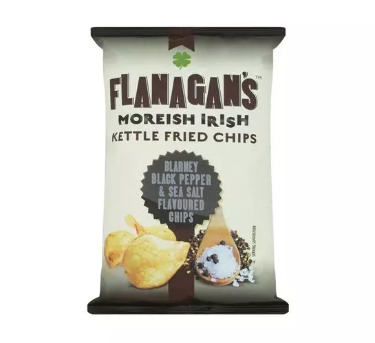 Flanagan's Potato Chips Sea Salt and Black Pepper (18x125G)