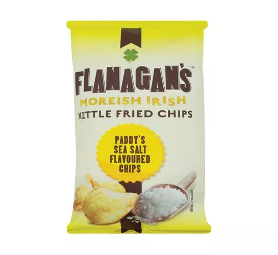 Flanagan's Potato Chips Sea Salt (18x125G) Flanagan's Potato Chips Sea Salt (18x125G)