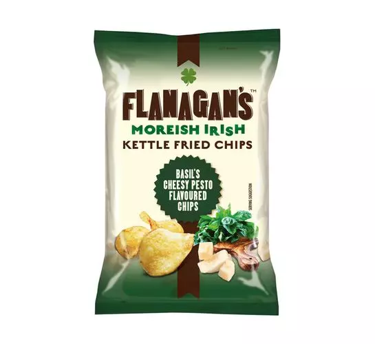 Flanagan's Potato Chips Cheesy Pesto (1x125g)