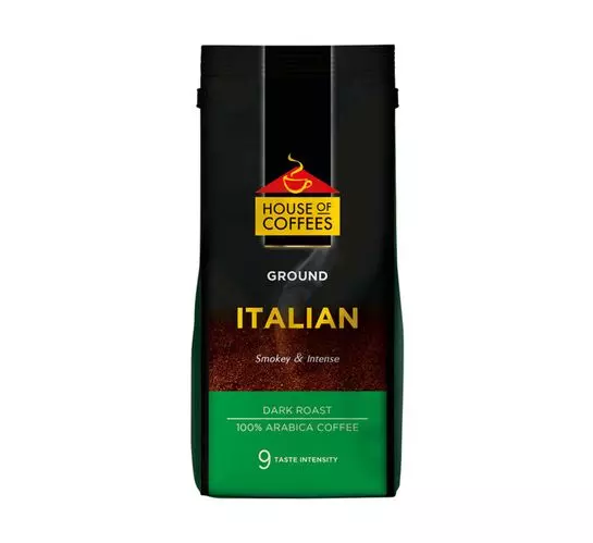 House Of Coffees Pure Ground Coffee Italian Blend (12x250g) House Of Coffees Pure Ground Coffee Italian Blend (12x250g)
