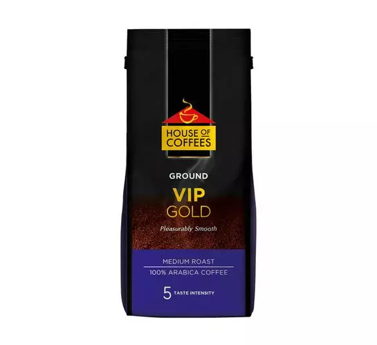 House Of Coffees Pure Ground Coffee VIP Gold (1x250g) House Of Coffees Pure Ground Coffee VIP Gold (1x250g)