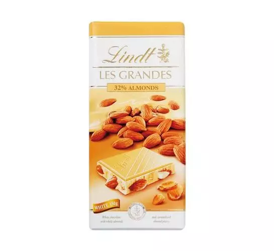 Lindt Les Grandes Slab Chocolate White Almond (13x150g) Lindt Les Grandes Slab Chocolate White Almond (13x150g)