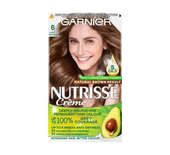Garnier Nutrisse Hair Colour 6 Light Brown (1 x 1's)