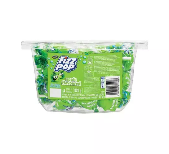 Beacon Fizz Pops Lollipops Apple (1x40's)