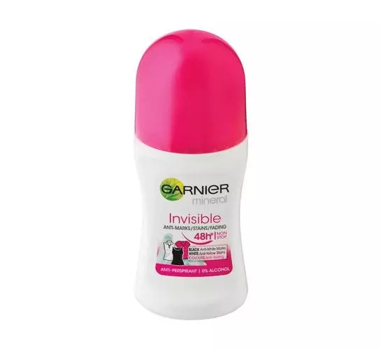 Garnier Roll On Deodrant Invisible Blk and Wh Col Women (1 x 50ml)
