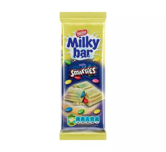 Nestlé Slab Milkbar Smarties (1x80g) Nestlé Slab Milkbar Smarties (1x80g)