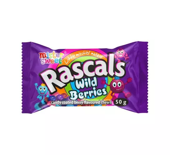 Rascals Candy Chews Wild Berries (1x50g)
