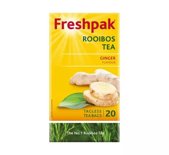 Freshpak Flavoured Rooibos Teabags Ginger (1x20's) Freshpak Flavoured Rooibos Teabags Ginger (1x20's)