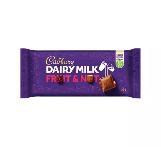 Cadbury Chocolate Slabs Fruit&Nut (1x150g)