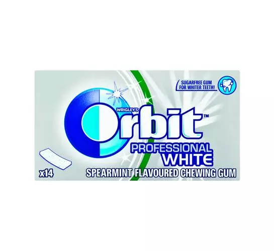 Orbit Sugar Free Prof Gum White (1x14PC)